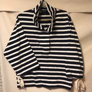 J. Crew Top! Navy and Cream :)